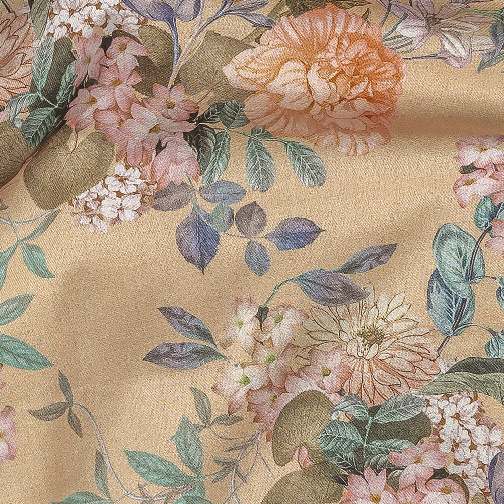Cotton Voile - Bisque Floral - Trifling Thoughts Print - Mood Exclusive Kenko Collection Cotton Voile - Bisque Floral - Trifling Thoughts Print - Mood Exclusive Kenko Collection