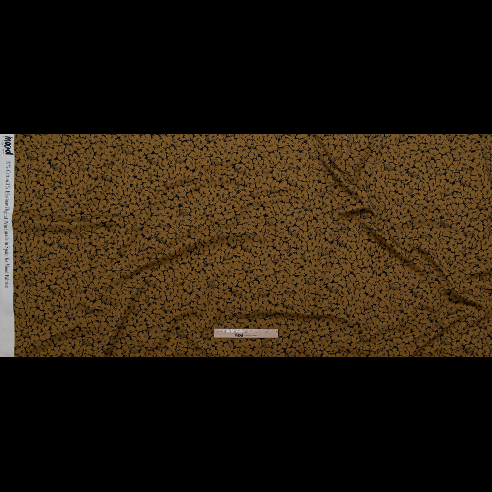 Satén de algodón elástico - Estampado floral Dijon - Estampado Poppy Paradise - Colección exclusiva Serengeti de Mood Satén de algodón elástico - Estampado floral Dijon - Estampado Poppy Paradise - Colección exclusiva Serengeti de Mood