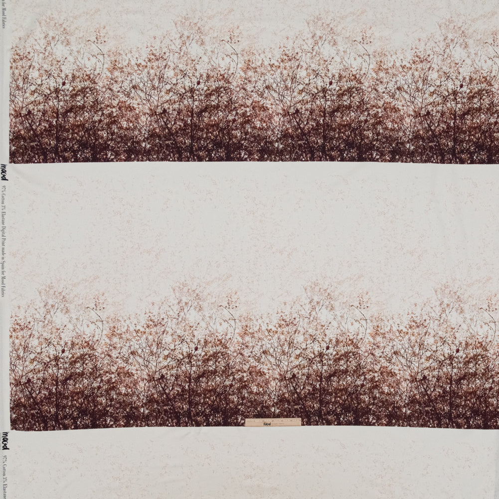 Stretch Cotton Sateen Panel - Brown Tree Branches - Celestial Canopy Print - Mood Exclusive Serengeti Collection Stretch Cotton Sateen Panel - Brown Tree Branches - Celestial Canopy Print - Mood Exclusive Serengeti Collection