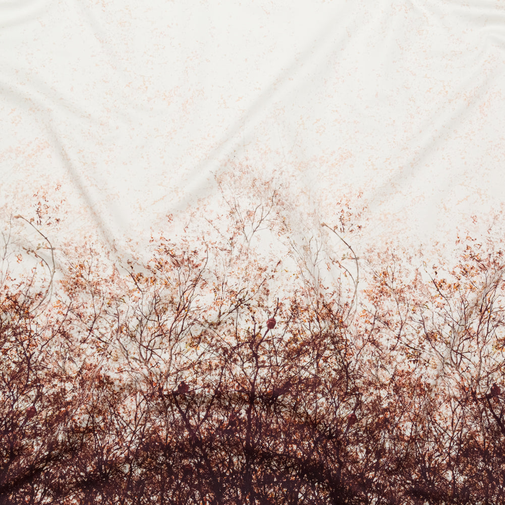 Stretch Cotton Sateen Panel - Brown Tree Branches - Celestial Canopy Print - Mood Exclusive Serengeti Collection Stretch Cotton Sateen Panel - Brown Tree Branches - Celestial Canopy Print - Mood Exclusive Serengeti Collection