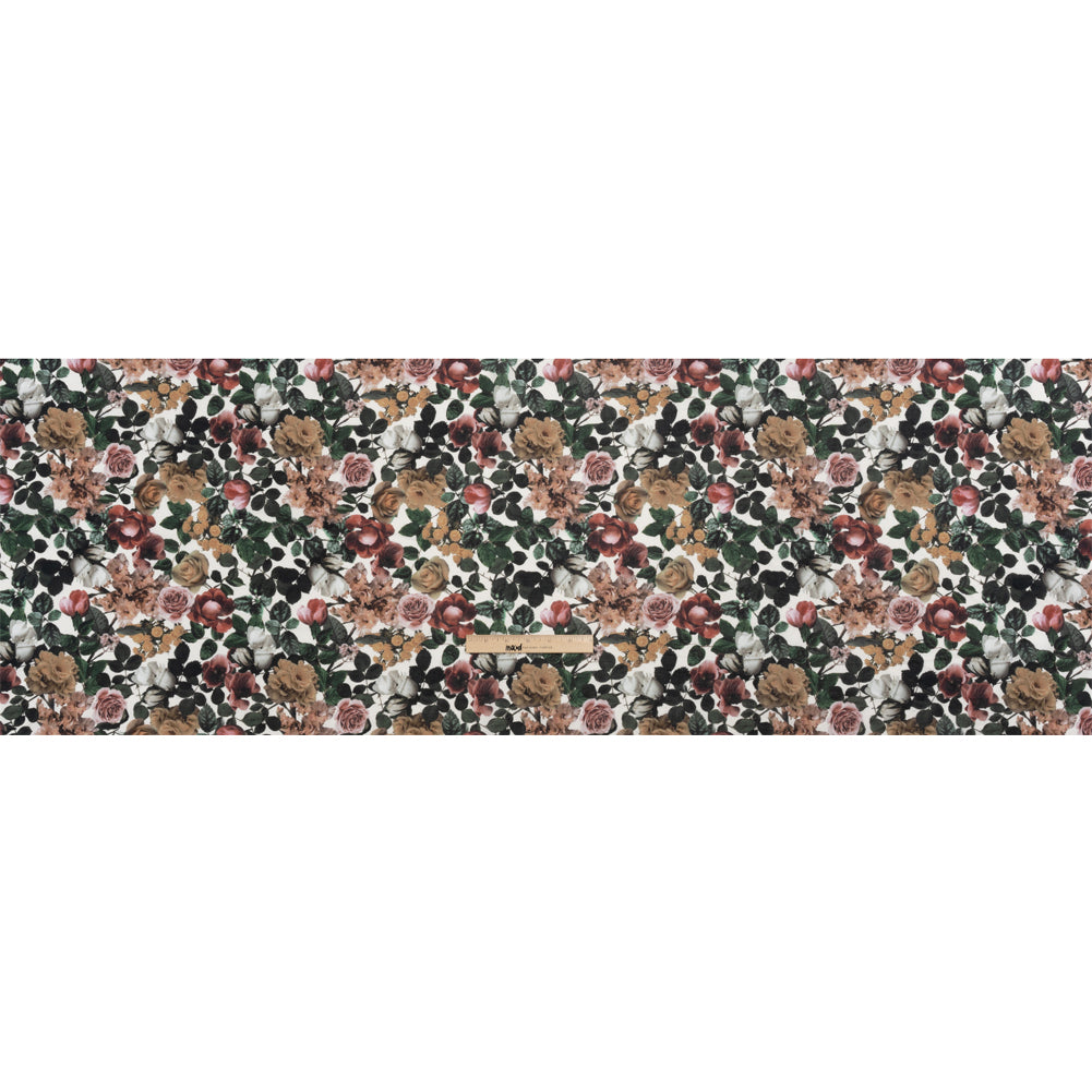 Cotton Voile - White and Green Floral - Ethereal Verdure Print - Mood Exclusive Serengeti Collection Full Cotton Voile - White and Green Floral - Ethereal Verdure Print - Mood Exclusive Serengeti Collection Full