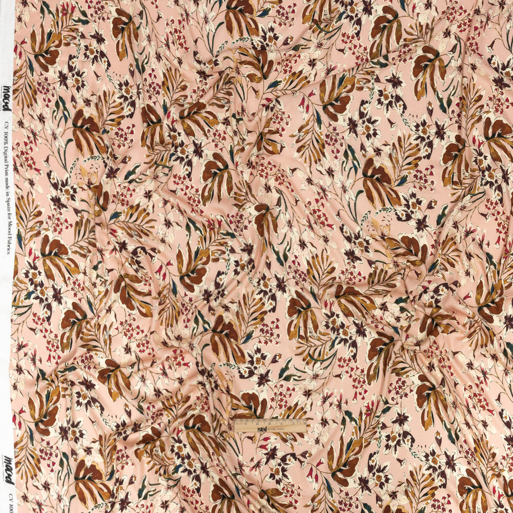 Rayon Challis - Pink Floral - Primavera Print - Mood Exclusive Viso Collection Rayon Challis - Pink Floral - Primavera Print - Mood Exclusive Viso Collection