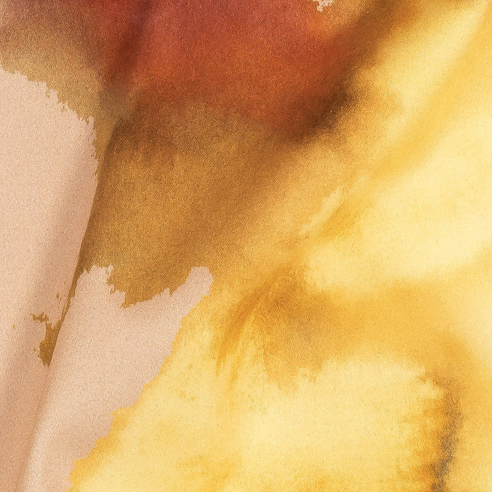 Stretch Cotton Sateen - Rainbow Painterly Abstract - Fresco Print - Mood Exclusive Viso Collection Detail Stretch Cotton Sateen - Rainbow Painterly Abstract - Fresco Print - Mood Exclusive Viso Collection Detail