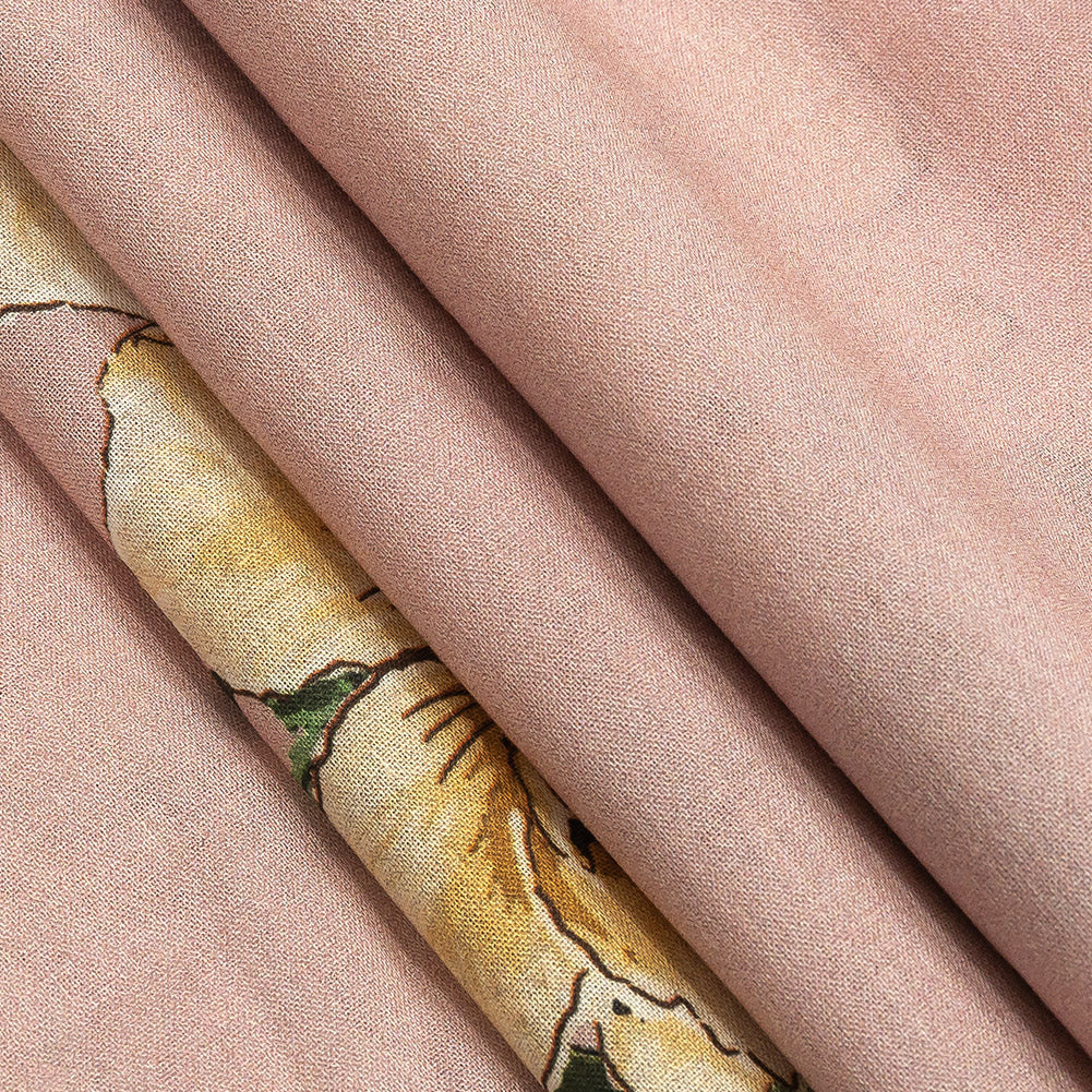 Cotton Voile - Pink and Yellow Roses - Grazie Print - Mood Exclusive Viso Collection Cotton Voile - Pink and Yellow Roses - Grazie Print - Mood Exclusive Viso Collection