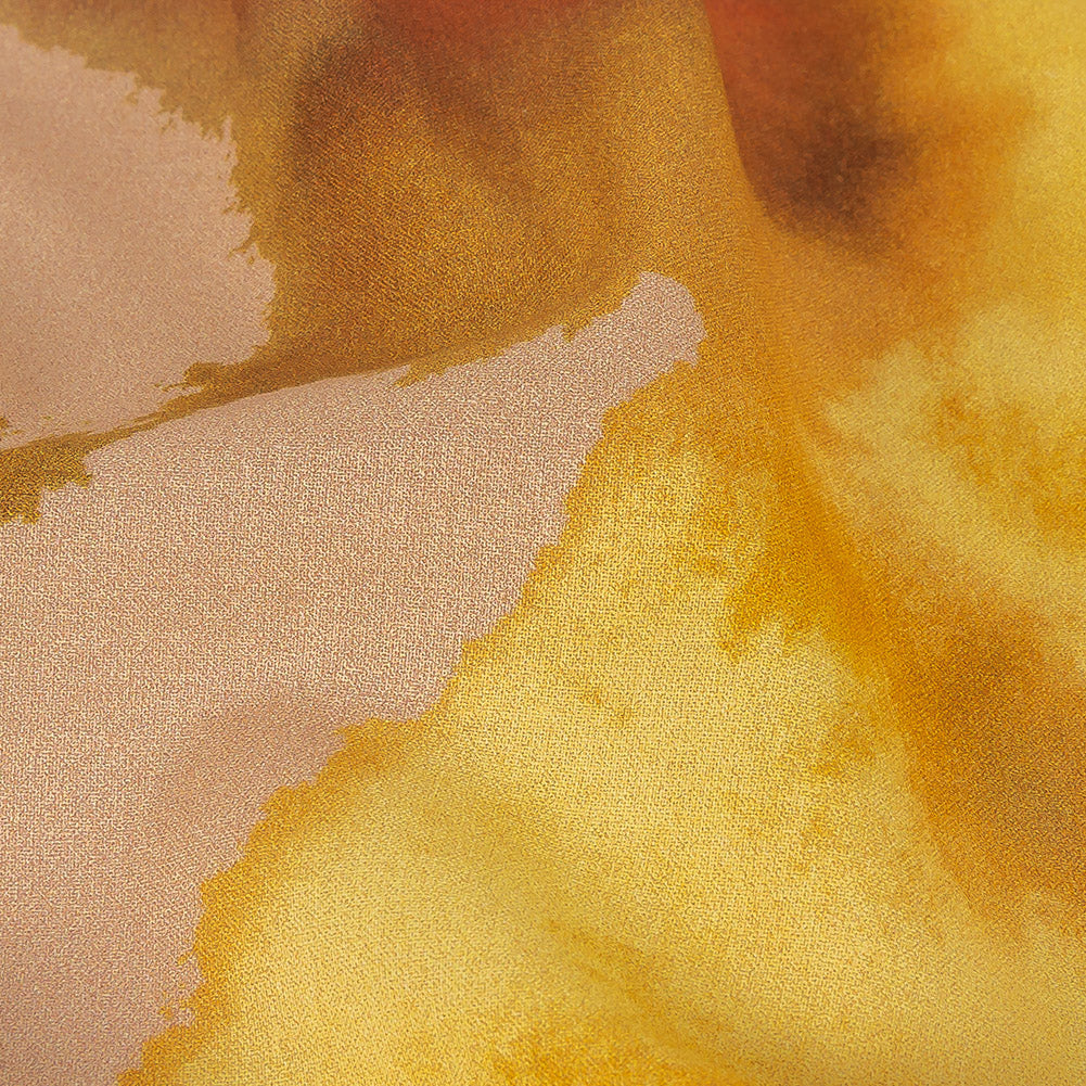 Cotton Voile - Rainbow Painterly Abstract - Fresco Print - Mood Exclusive Viso Collection Cotton Voile - Rainbow Painterly Abstract - Fresco Print - Mood Exclusive Viso Collection