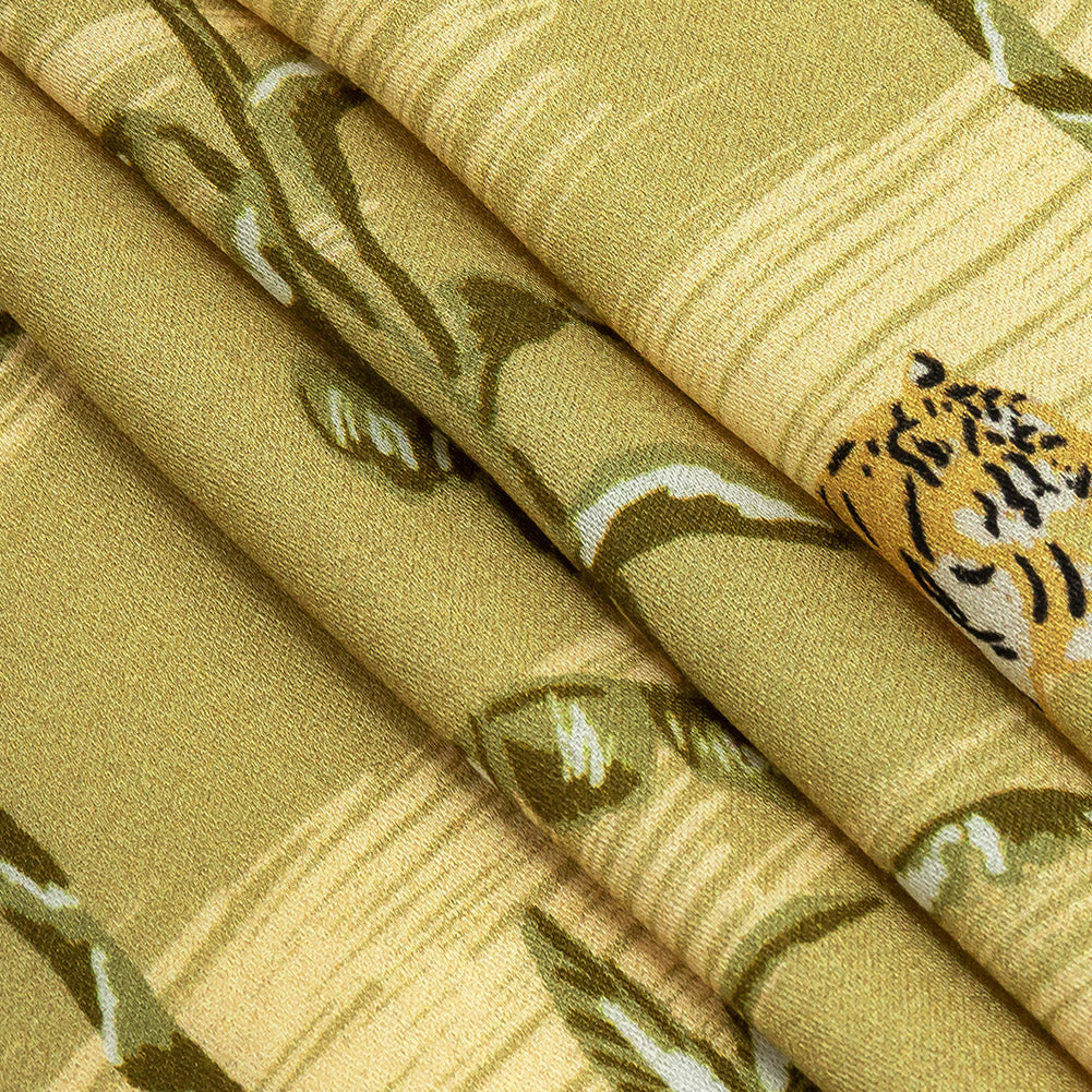 Rayon Challis - Palm Trees and Big Cats - Cerrado Print - Mood Exclusive Rio Collection Rayon Challis - Palm Trees and Big Cats - Cerrado Print - Mood Exclusive Rio Collection