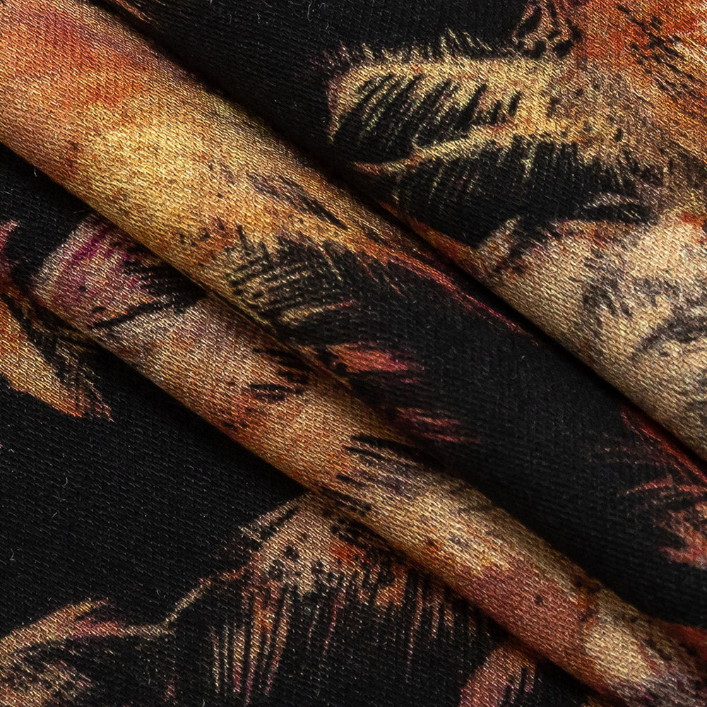 Rayon Challis - Black and Pink Palm Trees - Pindorama Print - Mood Exclusive Rio Collection Rayon Challis - Black and Pink Palm Trees - Pindorama Print - Mood Exclusive Rio Collection