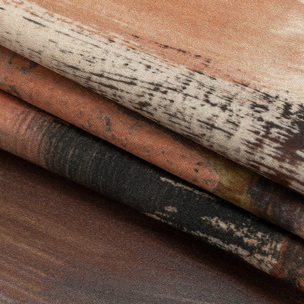 Stretch Cotton Sateen - Pink and Gray Brushstrokes - Brush With Danger Print - Mood Exclusive Rio Collection Stretch Cotton Sateen - Pink and Gray Brushstrokes - Brush With Danger Print - Mood Exclusive Rio Collection