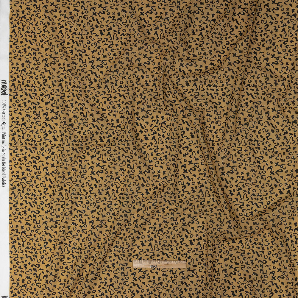 Cotton Voile - Straw Doodle Spots - Ancient Iconography Print - Mood Exclusive Rio Collection Cotton Voile - Straw Doodle Spots - Ancient Iconography Print - Mood Exclusive Rio Collection