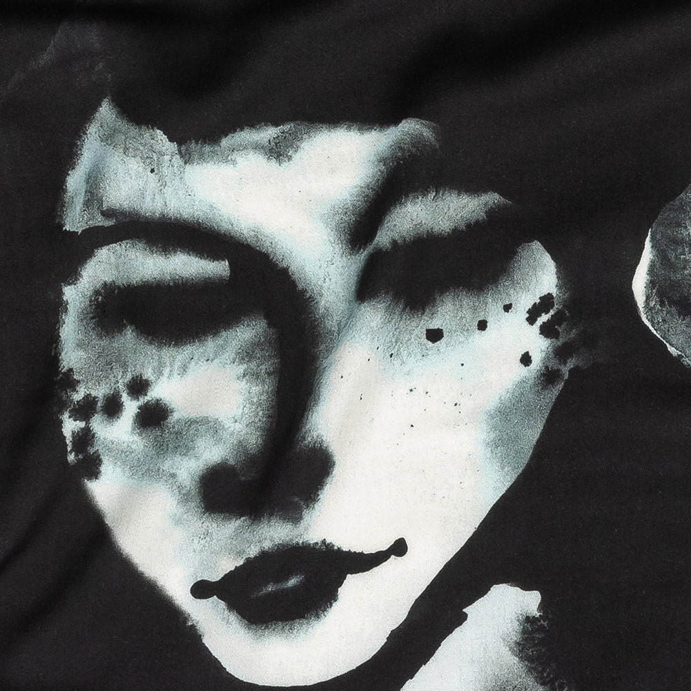 Rayon Challis - Black and White Ghostly Faces - Unearthly Portrait Print - Mood Exclusive Twilight Collection Detail Rayon Challis - Black and White Ghostly Faces - Unearthly Portrait Print - Mood Exclusive Twilight Collection Detail