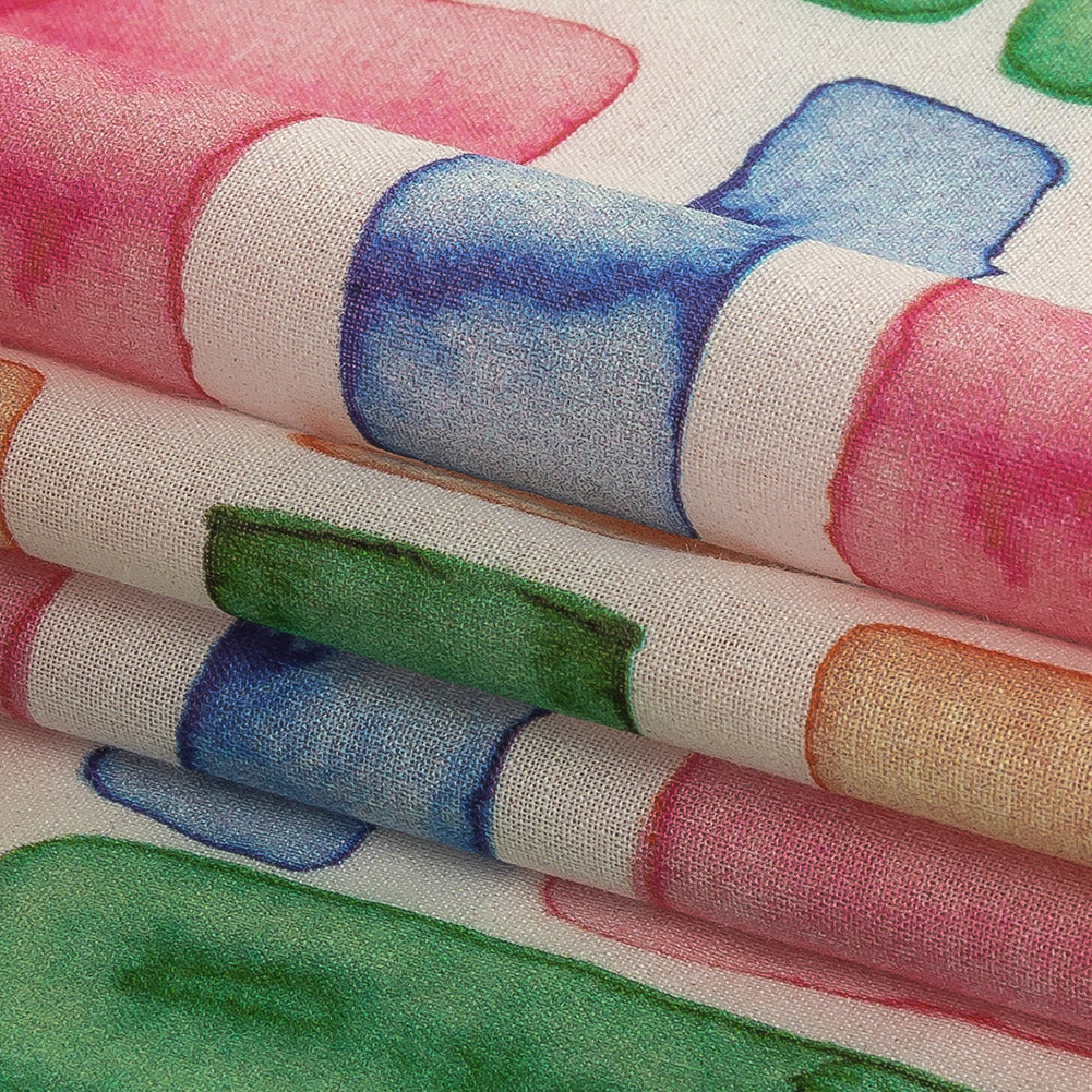 Cotton Voile - Rainbow Watercolor Plaid - Jujube Jubilee Print - Mood Exclusive Sugar Collection Cotton Voile - Rainbow Watercolor Plaid - Jujube Jubilee Print - Mood Exclusive Sugar Collection