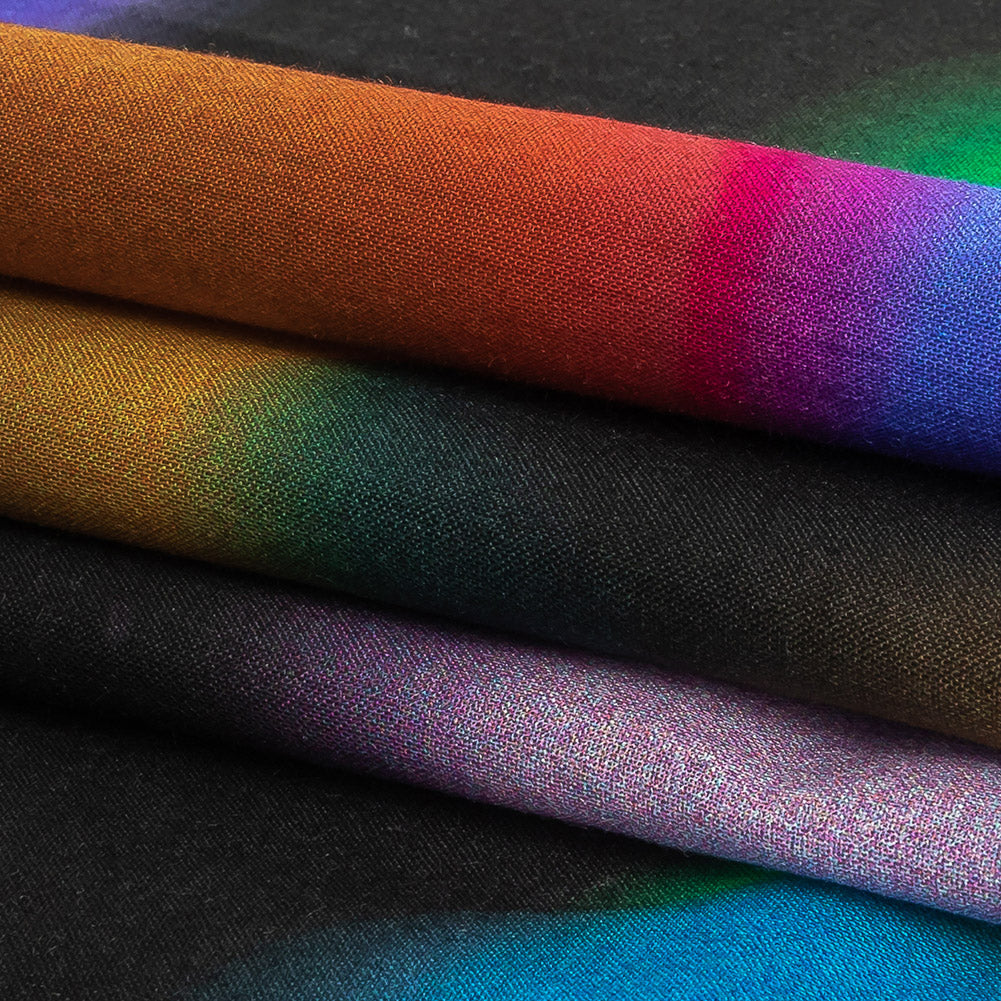 Cotton Voile - Rainbow Blurred Spots - Galactic Gumdrops Print - Mood Exclusive Sugar Collection Cotton Voile - Rainbow Blurred Spots - Galactic Gumdrops Print - Mood Exclusive Sugar Collection