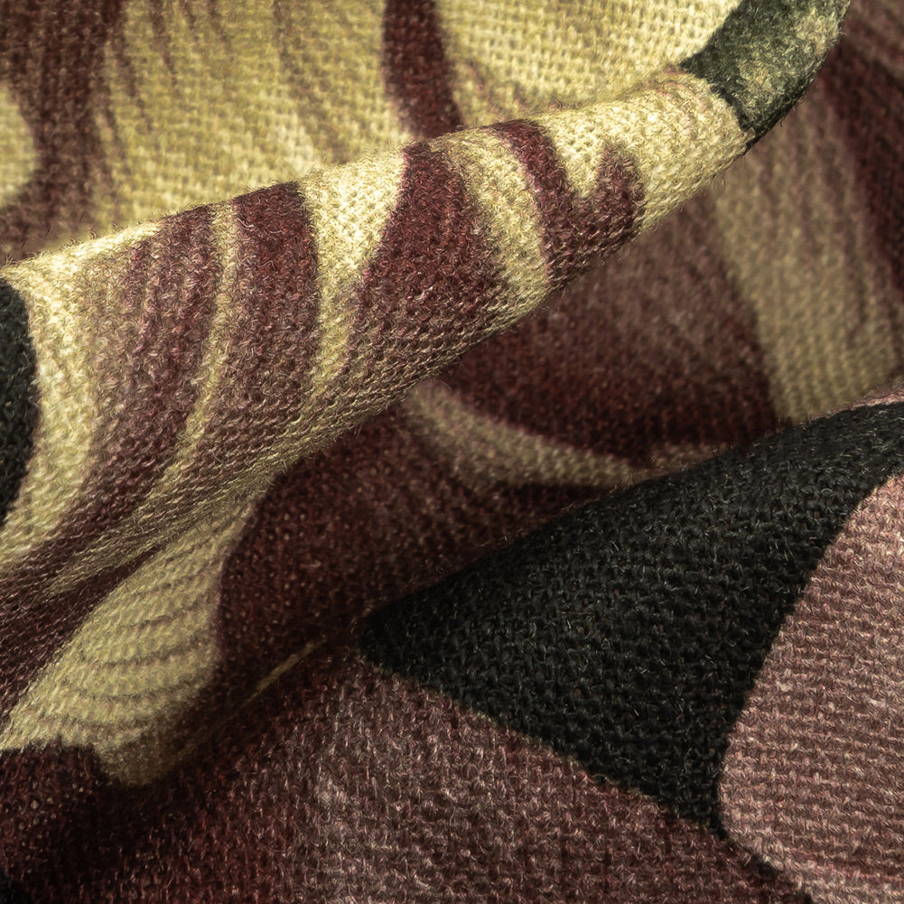 Linen and Rayon Woven - Black and Plum Floral - Vision of Romance Print - Mood Exclusive Wisteria Collection Detail Linen and Rayon Woven - Black and Plum Floral - Vision of Romance Print - Mood Exclusive Wisteria Collection Detail