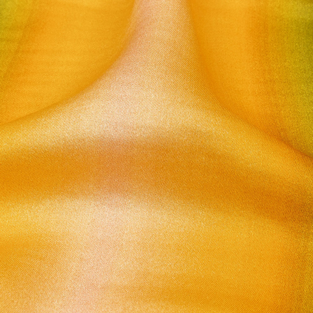 Rayon Challis - Green and Yellow Gradient Stripes - Marmalade Parade Print - Mood Exclusive Citrus Collection - Detail Rayon Challis - Green and Yellow Gradient Stripes - Marmalade Parade Print - Mood Exclusive Citrus Collection - Detail