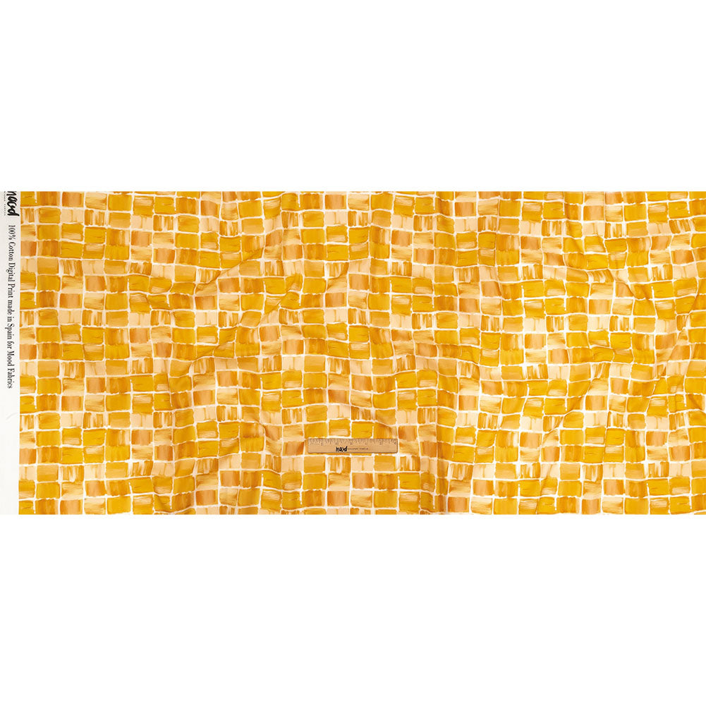 Cotton Voile - Yellow Painted Squares - Swatch Me Print - Mood Exclusive Citrus Collection Cotton Voile - Yellow Painted Squares - Swatch Me Print - Mood Exclusive Citrus Collection
