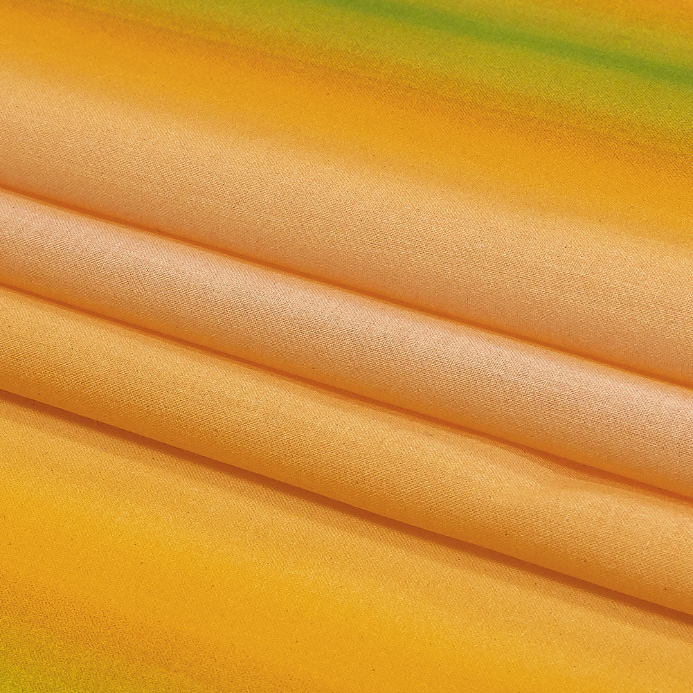 Cotton Voile - Green and Yellow Gradient Stripes - Marmalade Parade Print - Mood Exclusive Citrus Collection Cotton Voile - Green and Yellow Gradient Stripes - Marmalade Parade Print - Mood Exclusive Citrus Collection