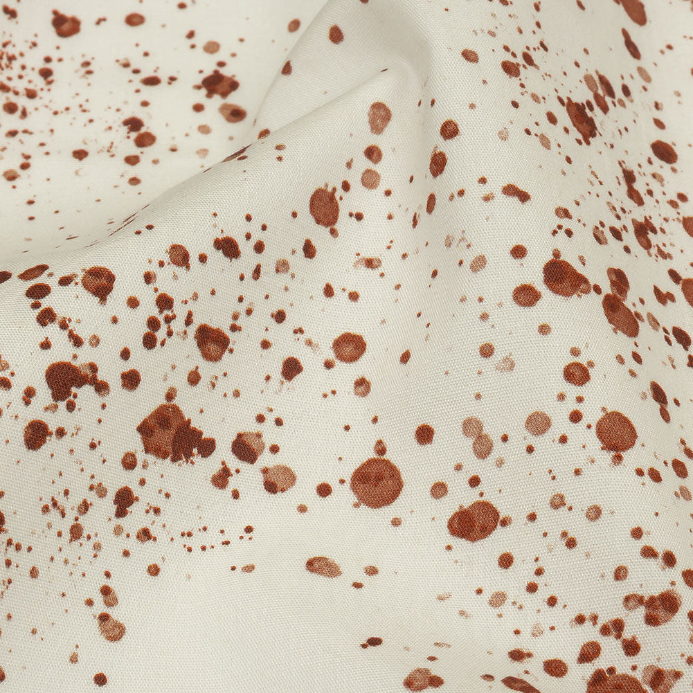Stretch Cotton Poplin - Blood Splatters - Rue Morgue Print - Mood Exclusive Nevermore Collection Stretch Cotton Poplin - Blood Splatters - Rue Morgue Print - Mood Exclusive Nevermore Collection