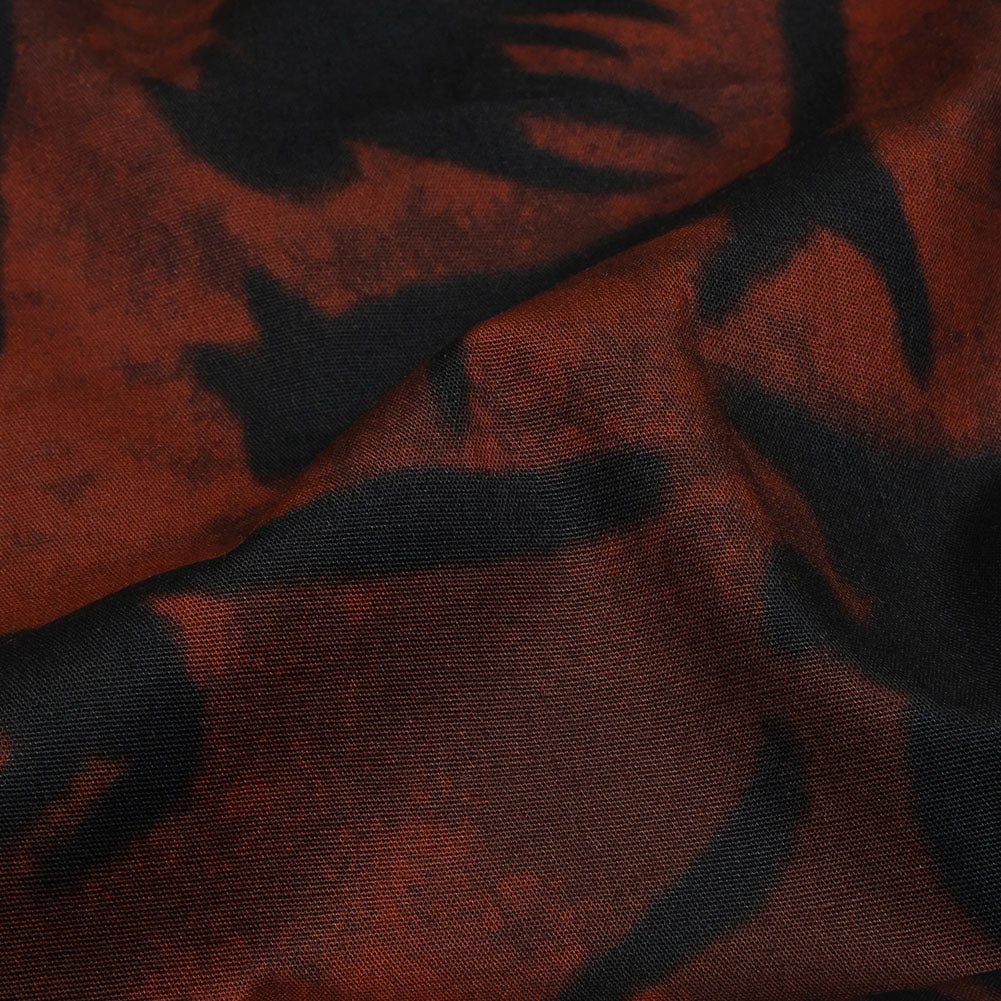 Stretch Cotton Poplin - Red and Black Cats - Black Cat Print - Mood Exclusive Nevermore Collection - Detail Stretch Cotton Poplin - Red and Black Cats - Black Cat Print - Mood Exclusive Nevermore Collection - Detail