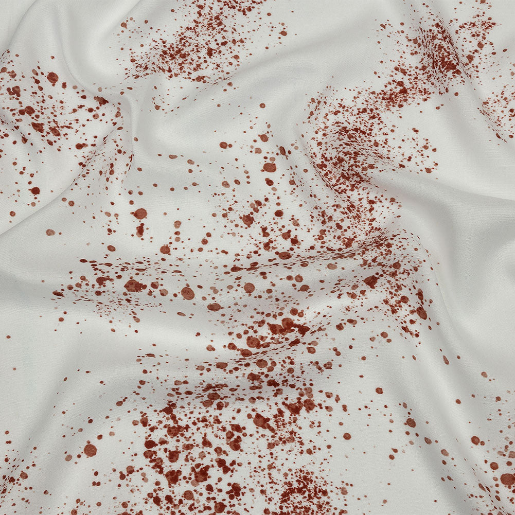 Rayon Batiste - Blood Splatters - Rue Morgue Print - Mood Exclusive Nevermore Collection Rayon Batiste - Blood Splatters - Rue Morgue Print - Mood Exclusive Nevermore Collection