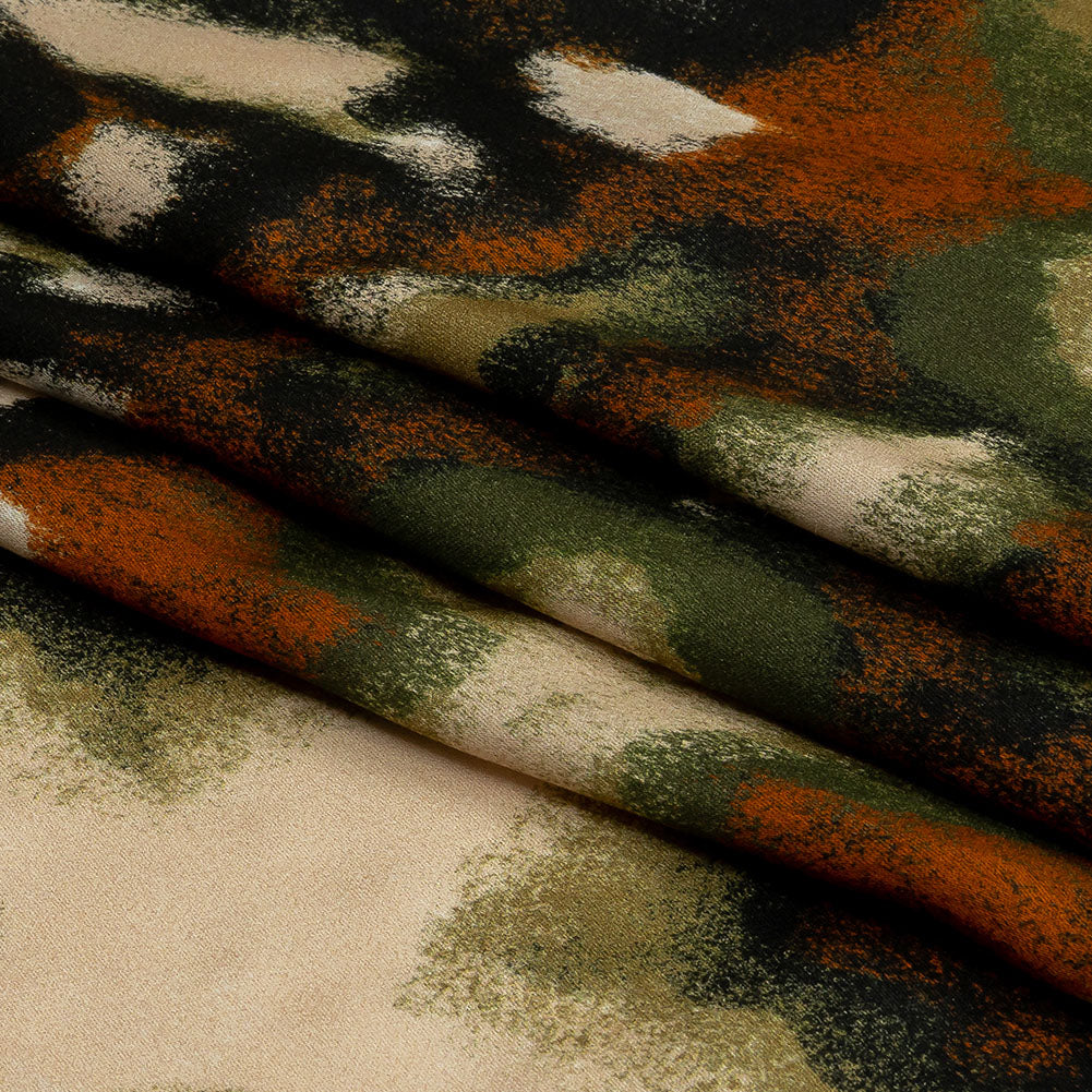 Rayon Challis - Black and Beige Abstract - From the Earth Print - Mood Exclusive Rockland Collection Rayon Challis - Black and Beige Abstract - From the Earth Print - Mood Exclusive Rockland Collection