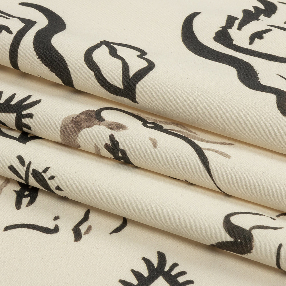 Stretch Cotton Sateen - Black and White Face Drawings - Everyday Runway Print - Mood Exclusive Metro Collection Stretch Cotton Sateen - Black and White Face Drawings - Everyday Runway Print - Mood Exclusive Metro Collection