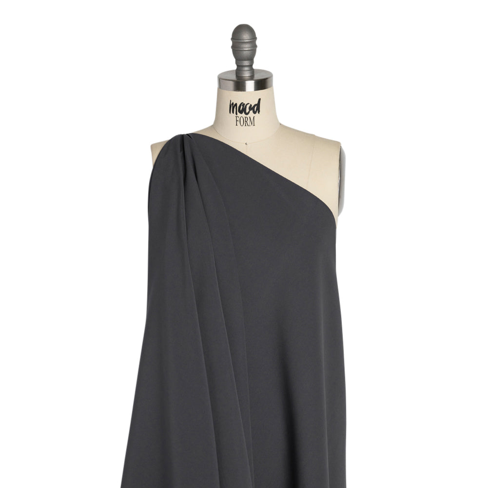 Recycled Polyester Swim Trunk Fabric - Anthracite - Mood Exclusive Malibu Collection - Drape Recycled Polyester Swim Trunk Fabric - Anthracite - Mood Exclusive Malibu Collection - Drape