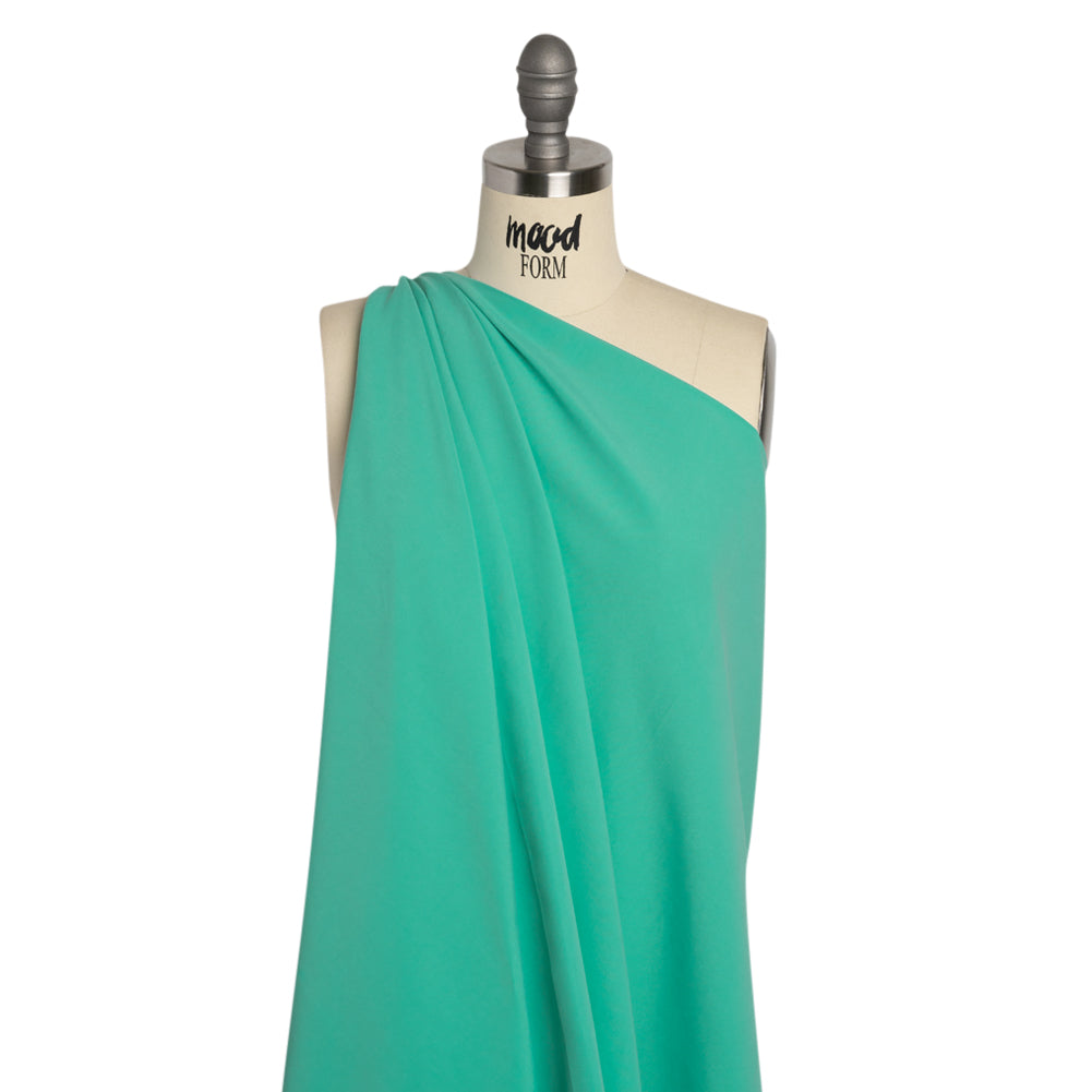 Recycled Polyester Swim Trunk Fabric - Mint Frost - Mood Exclusive Malibu Collection Drape Recycled Polyester Swim Trunk Fabric - Mint Frost - Mood Exclusive Malibu Collection Drape