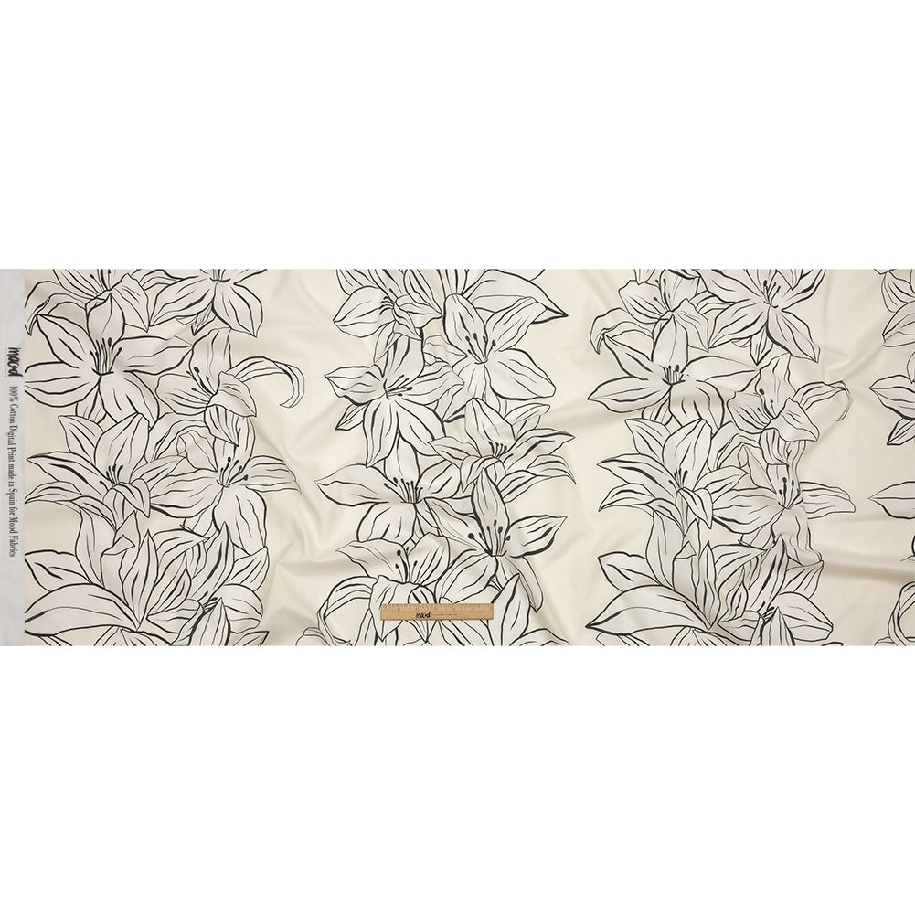 Cotton Voile - White Floral - Central Park Spring Print - Mood Exclusive Metro Collection Cotton Voile - White Floral - Central Park Spring Print - Mood Exclusive Metro Collection