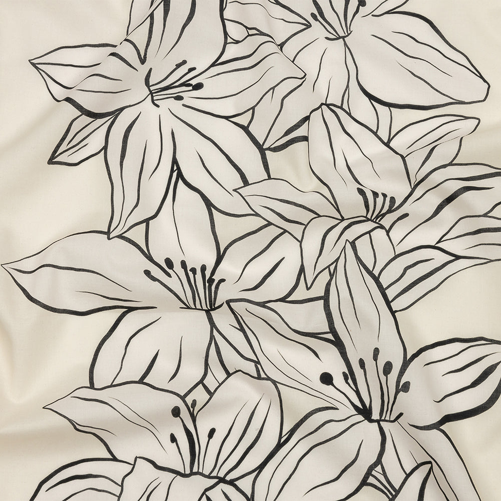 Cotton Voile - White Floral - Central Park Spring Print - Mood Exclusive Metro Collection Cotton Voile - White Floral - Central Park Spring Print - Mood Exclusive Metro Collection