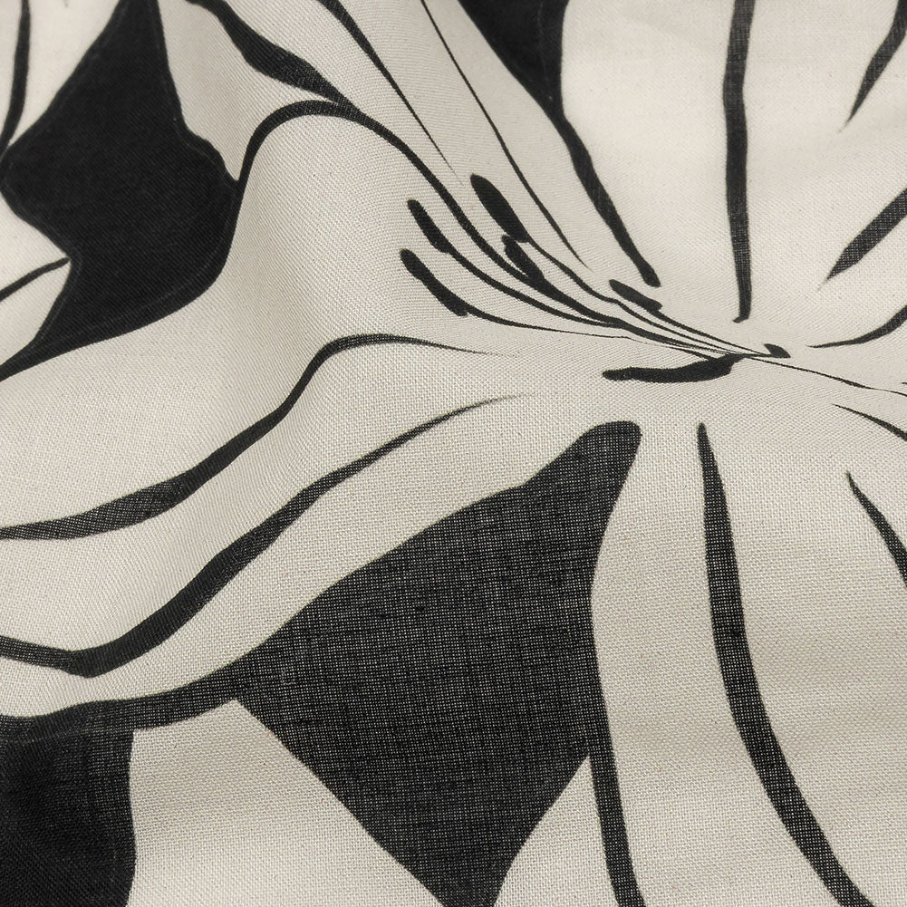 Cotton Voile - Black Floral - Central Park Spring Print - Mood Exclusive Metro Collection Cotton Voile - Black Floral - Central Park Spring Print - Mood Exclusive Metro Collection
