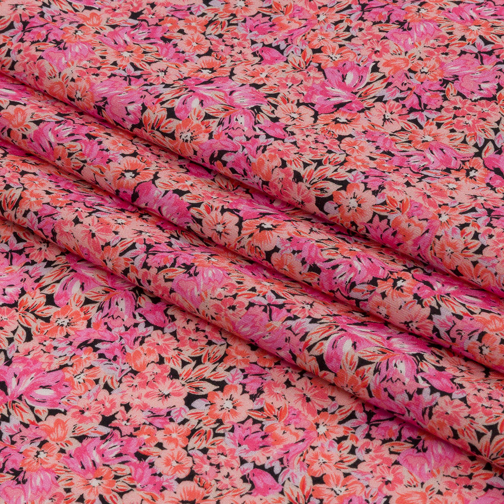 Cotton Voile - Pink Floral - Titania's Dream Print - Mood Exclusive Secret Garden Collection Cotton Voile - Pink Floral - Titania's Dream Print - Mood Exclusive Secret Garden Collection