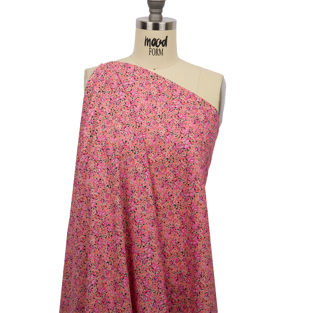 Cotton Voile - Pink Floral - Titania's Dream Print - Mood Exclusive Secret Garden Collection Cotton Voile - Pink Floral - Titania's Dream Print - Mood Exclusive Secret Garden Collection