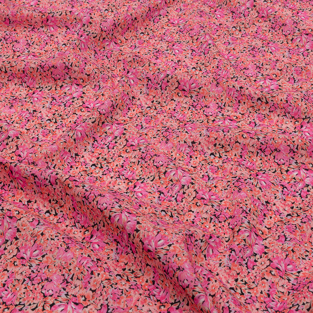 Cotton Voile - Pink Floral - Titania's Dream Print - Mood Exclusive Secret Garden Collection Cotton Voile - Pink Floral - Titania's Dream Print - Mood Exclusive Secret Garden Collection