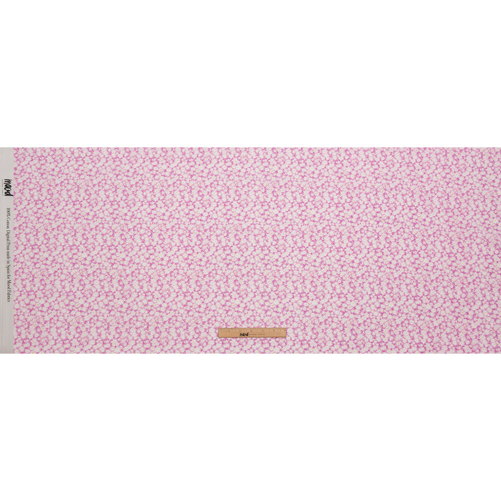 Cotton Voile - Pink and White Floral - Sunday in the Park Print - Mood Exclusive Secret Garden Collection Cotton Voile - Pink and White Floral - Sunday in the Park Print - Mood Exclusive Secret Garden Collection
