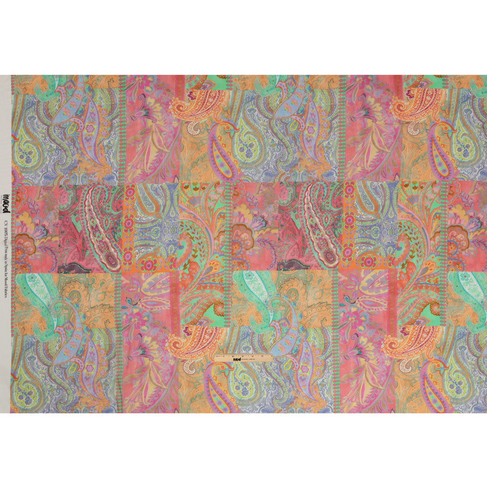 Viscose Georgette - Pink Patchwork Paisley - Pastel Patina Print - Mood Exclusive Gisele Collection Viscose Georgette - Pink Patchwork Paisley - Pastel Patina Print - Mood Exclusive Gisele Collection