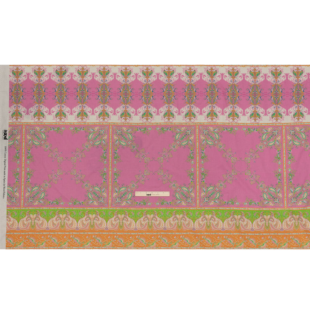 Viscose Georgette Panel - Paisley Stripes and Squares - Cypress Daydreams Print - Mood Exclusive Gisele Collection - Full Viscose Georgette Panel - Paisley Stripes and Squares - Cypress Daydreams Print - Mood Exclusive Gisele Collection - Full