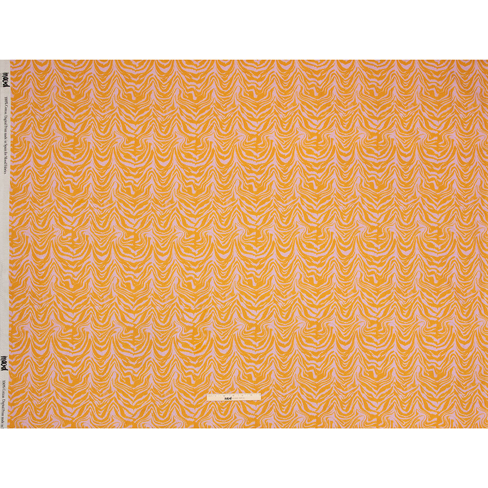 Cotton Voile - Pink and Orange Animal Stripes - Saffron River Print - Mood Exclusive Gisele Collection - Full Cotton Voile - Pink and Orange Animal Stripes - Saffron River Print - Mood Exclusive Gisele Collection - Full