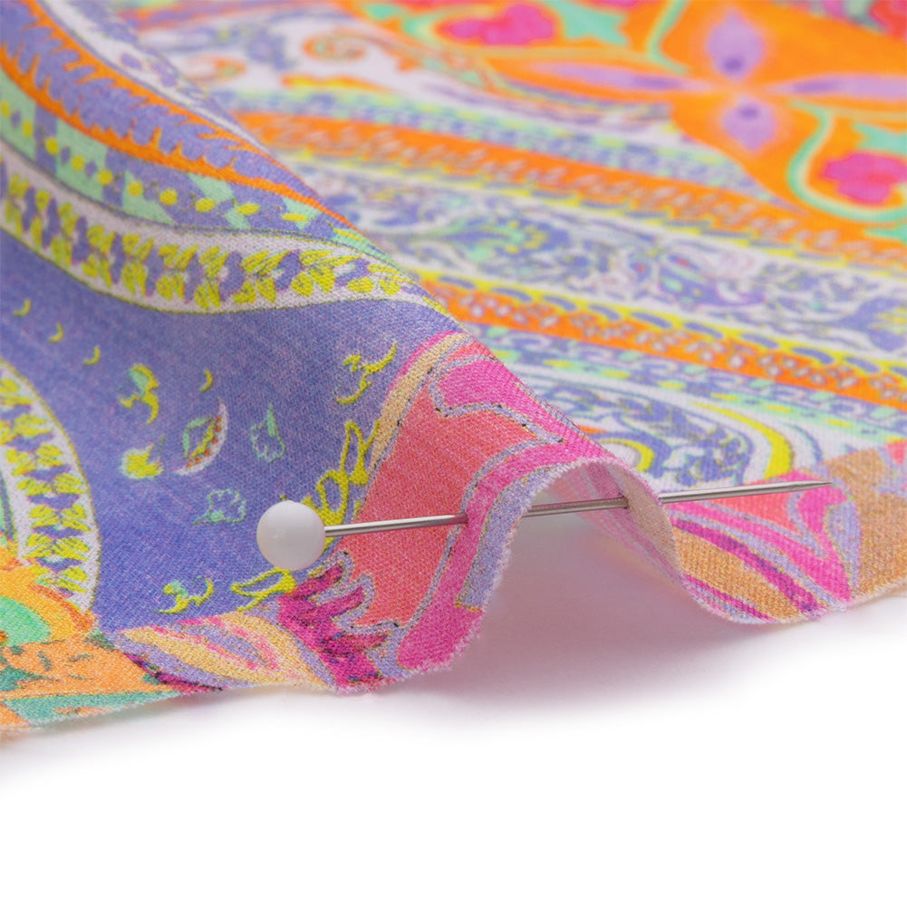 Cotton Voile - Pink Patchwork Paisley - Pastel Patina Print - Mood Exclusive Gisele Collection Cotton Voile - Pink Patchwork Paisley - Pastel Patina Print - Mood Exclusive Gisele Collection