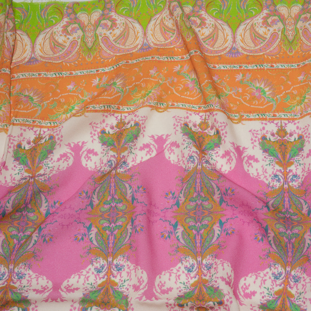 Sustainable Viscose Crepe Panel - Paisley Stripes and Squares - Cypress Daydreams Print - Mood Exclusive Gisele Collection Sustainable Viscose Crepe Panel - Paisley Stripes and Squares - Cypress Daydreams Print - Mood Exclusive Gisele Collection