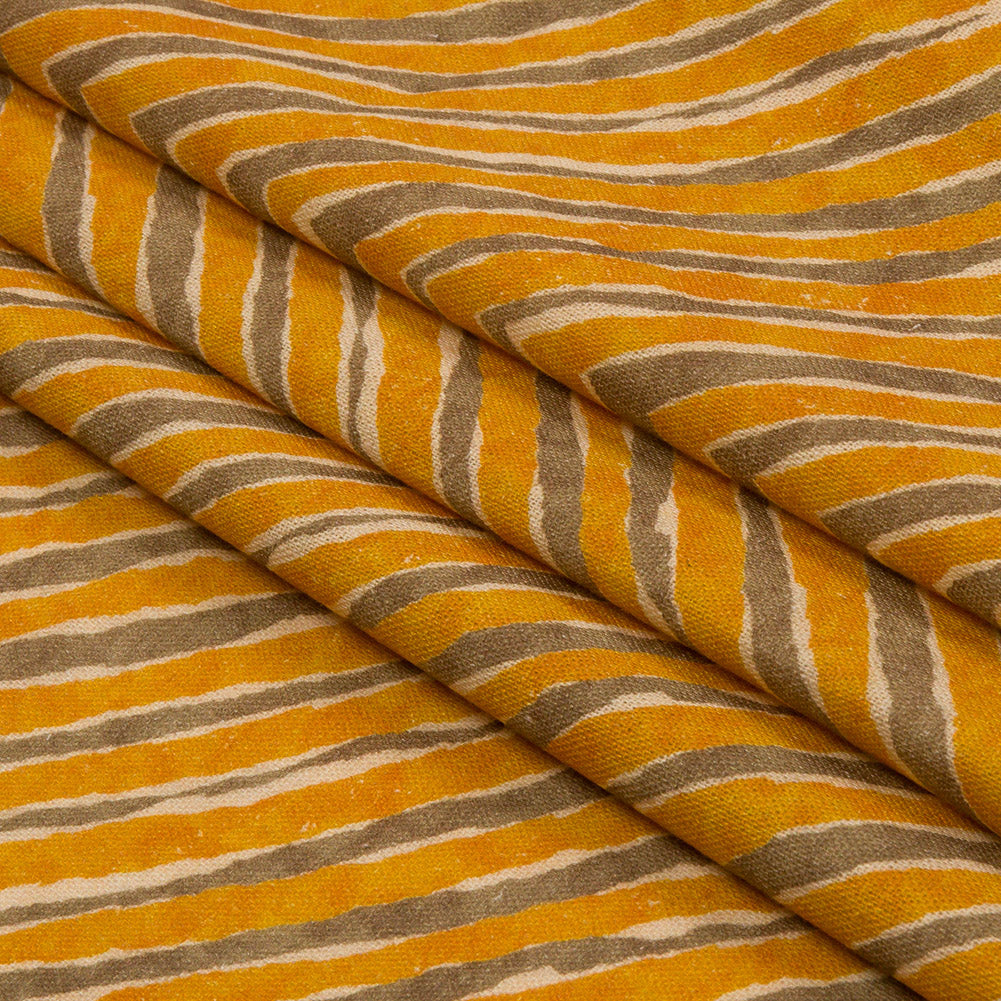 Linen and Rayon Woven - Taupe and Orange Painterly Chevrons - August Attitude Print - Mood Exclusive Palm Beach Collection Linen and Rayon Woven - Taupe and Orange Painterly Chevrons - August Attitude Print - Mood Exclusive Palm Beach Collection