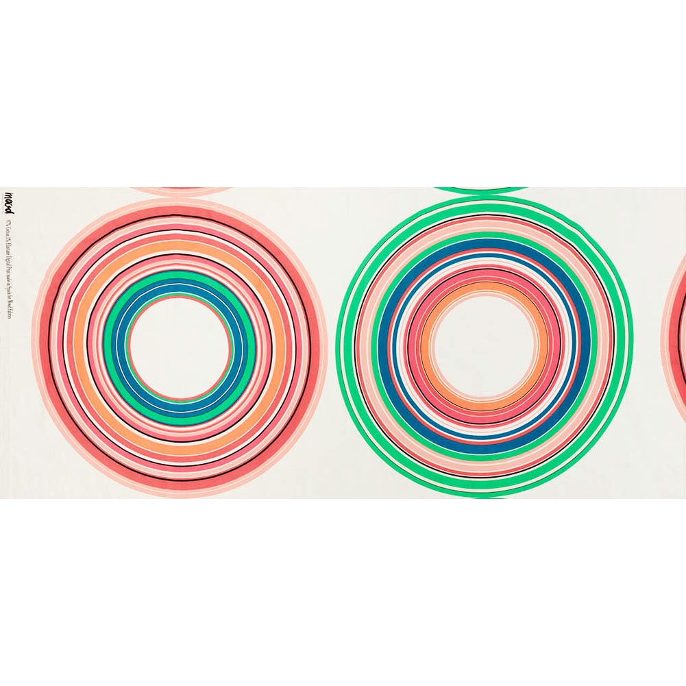 Stretch Cotton Sateen Panel - Multicolor Big Circles - A-Side Print - Mood Exclusive Yesterday Collection - Full Stretch Cotton Sateen Panel - Multicolor Big Circles - A-Side Print - Mood Exclusive Yesterday Collection - Full