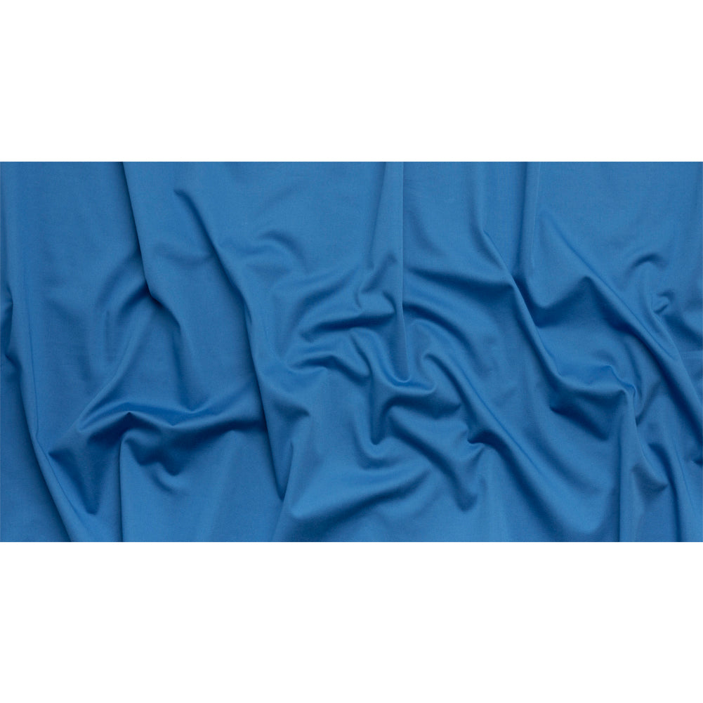 Stretch Cotton Sateen - Blue - Mood Exclusive Carlos Collection Stretch Cotton Sateen - Blue - Mood Exclusive Carlos Collection