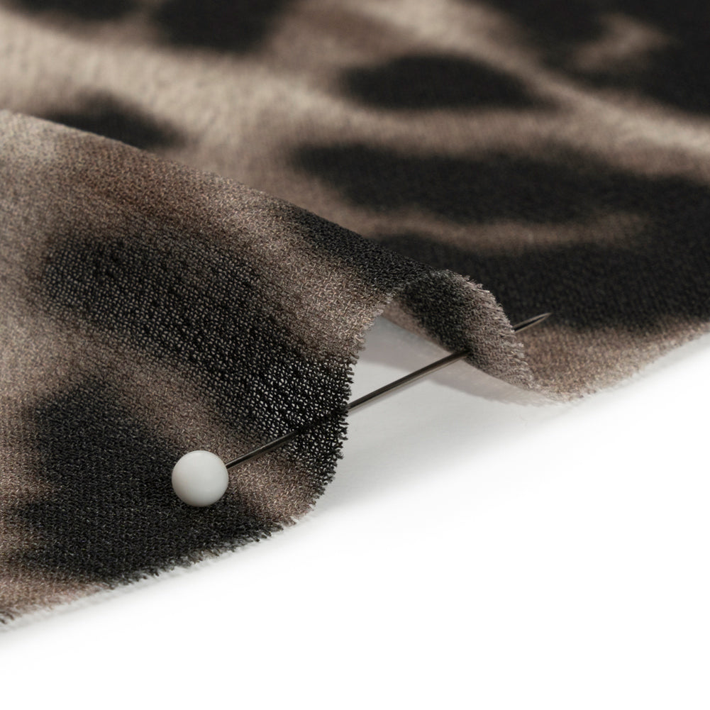 Viscose Georgette - Black and Beige Leopard - Shade of the Acacia Print - Mood Exclusive Kilimanjaro Collection Viscose Georgette - Black and Beige Leopard - Shade of the Acacia Print - Mood Exclusive Kilimanjaro Collection
