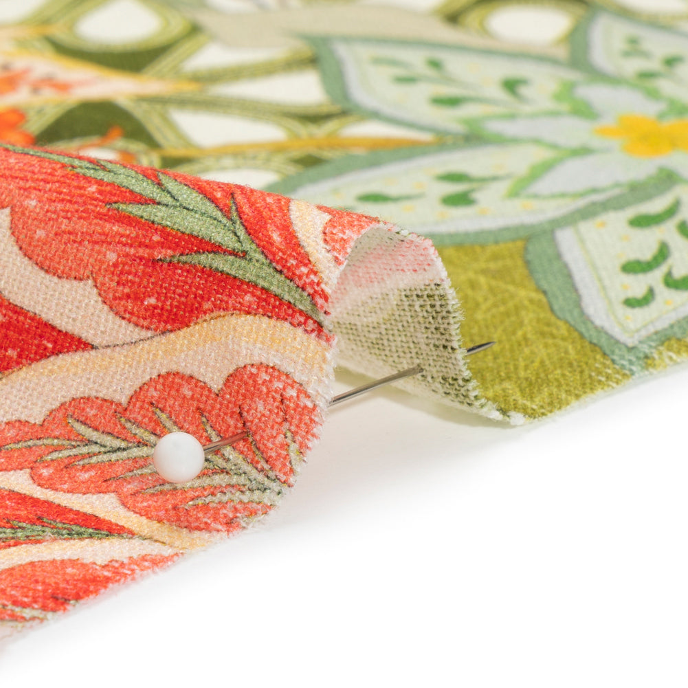 Linen and Rayon Woven - Pink and Green Floral - Mood Exclusive Privy Ivy Print Linen and Rayon Woven - Pink and Green Floral - Mood Exclusive Privy Ivy Print