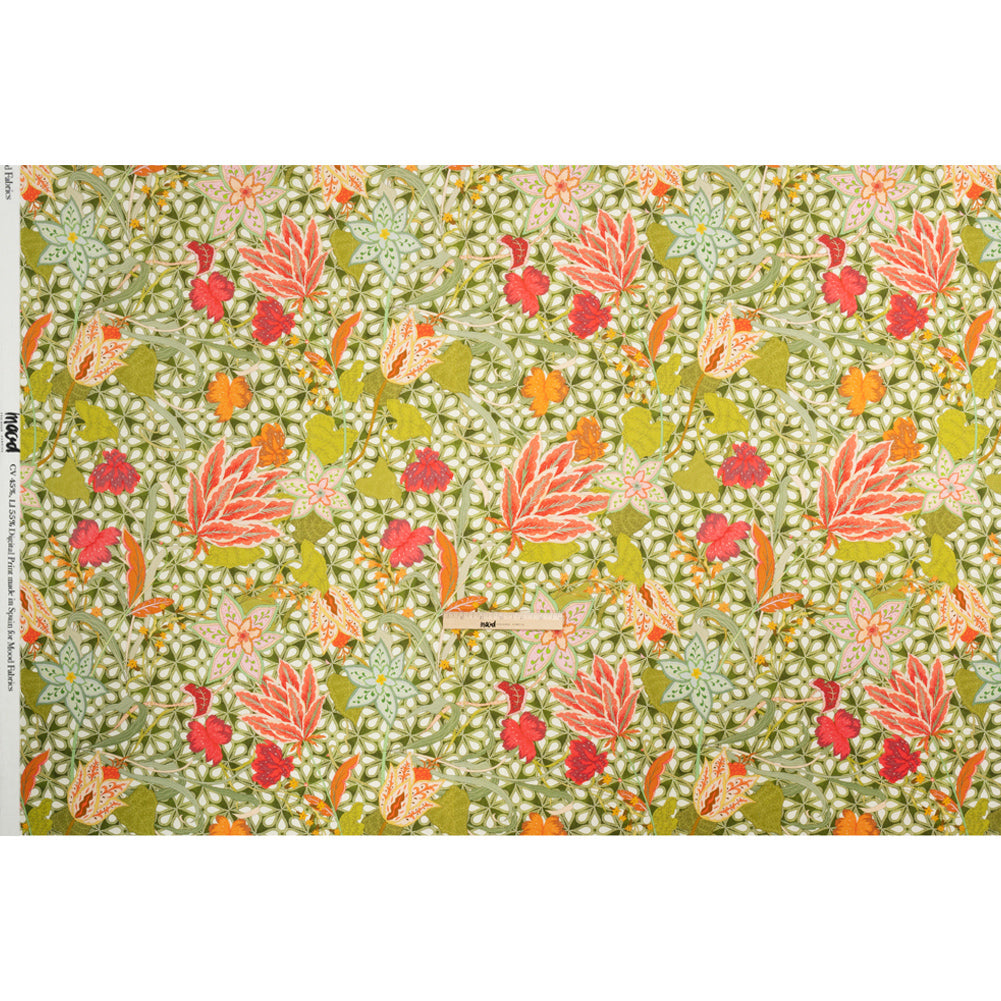 Linen and Rayon Woven - Pink and Green Floral - Mood Exclusive Privy Ivy Print Linen and Rayon Woven - Pink and Green Floral - Mood Exclusive Privy Ivy Print