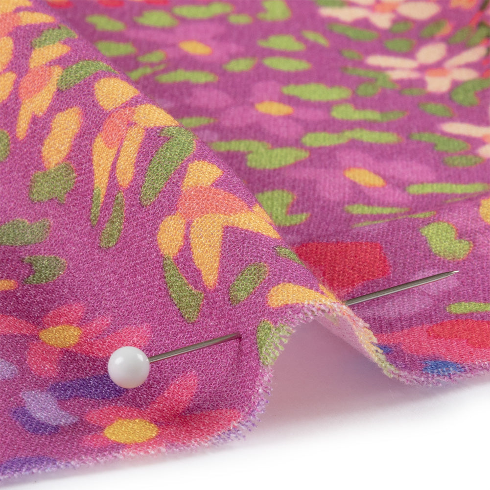 Sustainable Viscose Crepe - Pink Paisley - Amsterdam Market Print - Mood Exclusive Gisele Collection Sustainable Viscose Crepe - Pink Paisley - Amsterdam Market Print - Mood Exclusive Gisele Collection