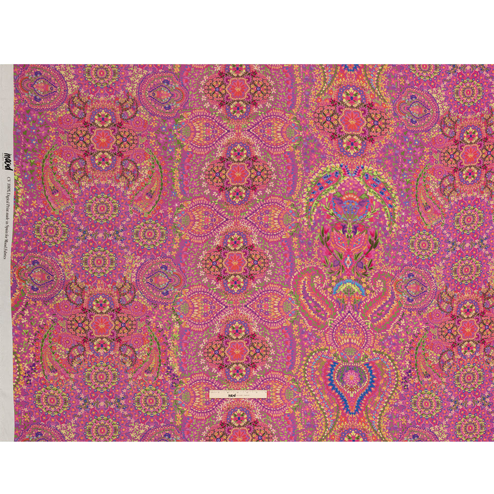 Sustainable Viscose Crepe - Pink Paisley - Amsterdam Market Print - Mood Exclusive Gisele Collection Sustainable Viscose Crepe - Pink Paisley - Amsterdam Market Print - Mood Exclusive Gisele Collection