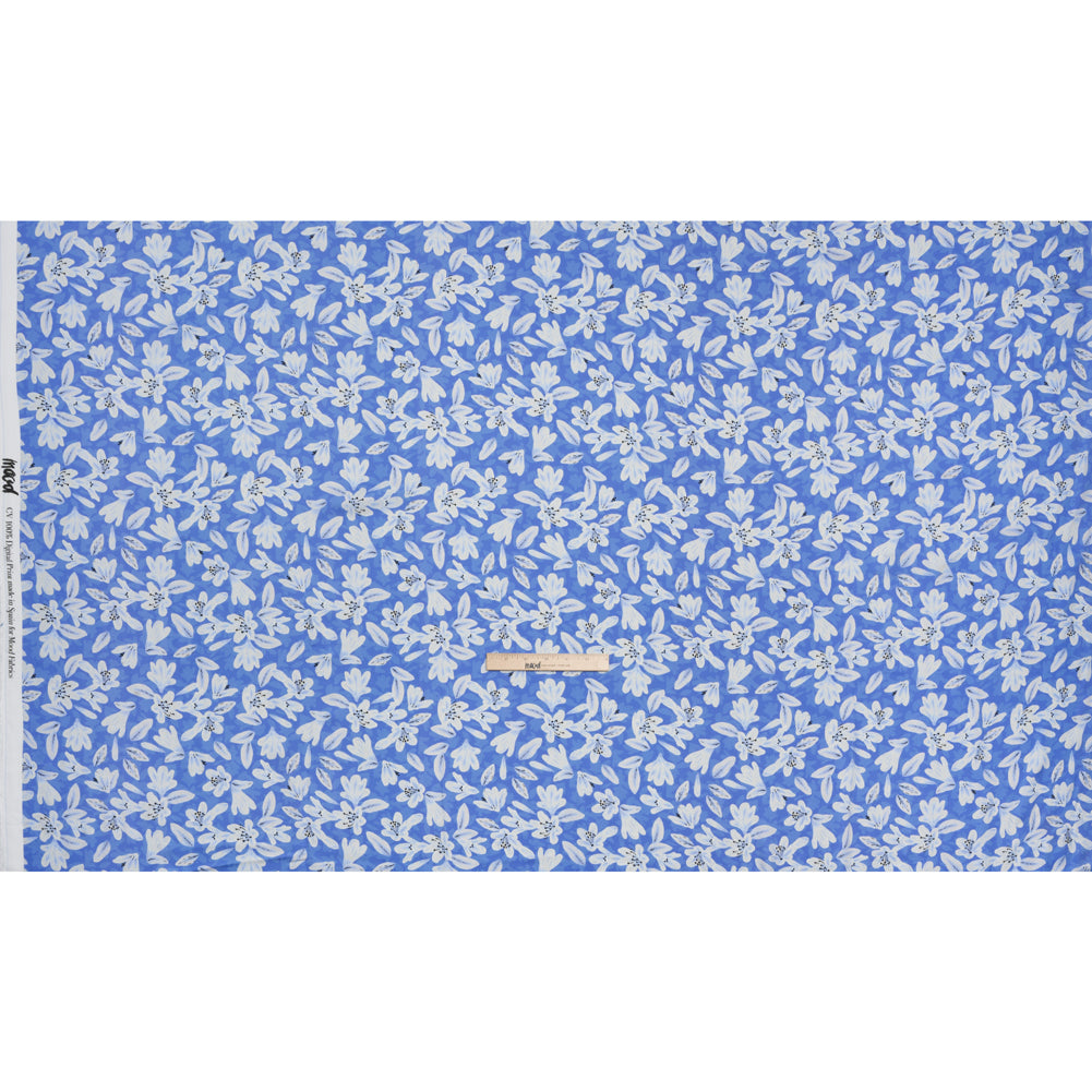 Rayon Challis - Blue Floral - Daybreak Bloom Print - Mood Exclusive Chariot Collection Rayon Challis - Blue Floral - Daybreak Bloom Print - Mood Exclusive Chariot Collection