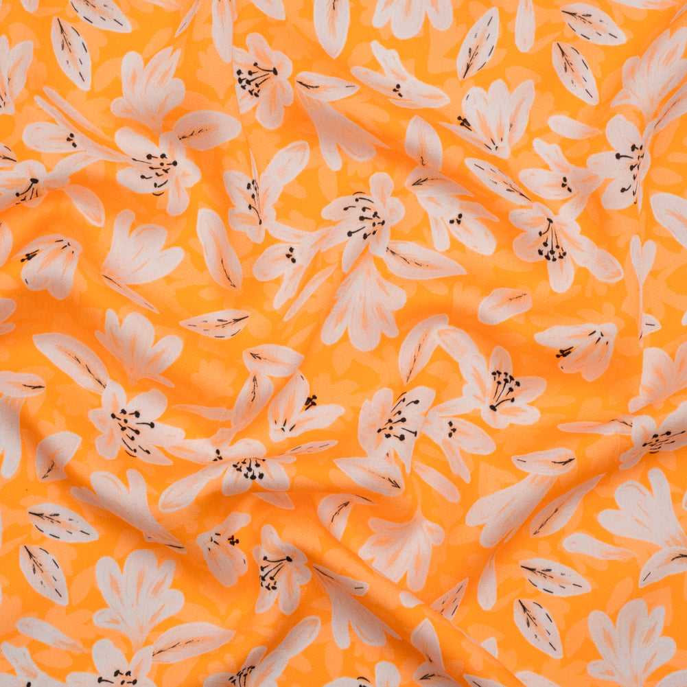 Rayon Challis - Yellow Floral - Daybreak Bloom Print - Mood Exclusive Chariot Collection Rayon Challis - Yellow Floral - Daybreak Bloom Print - Mood Exclusive Chariot Collection