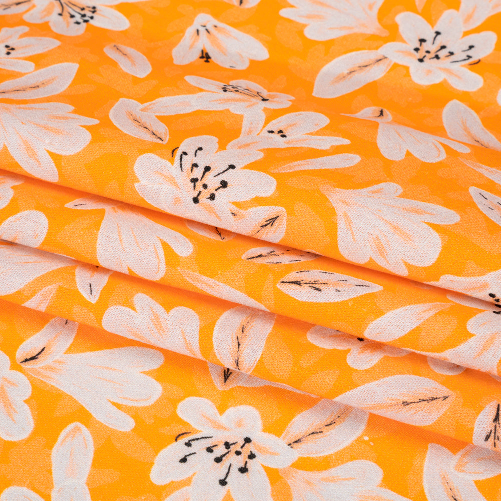 Linen-Rayon Woven - Yellow Floral - Daybreak Bloom Print - Mood Exclusive Chariot Collection Linen-Rayon Woven - Yellow Floral - Daybreak Bloom Print - Mood Exclusive Chariot Collection